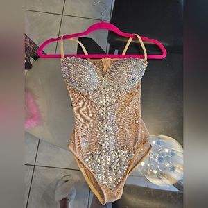 Custom gemstone bodysuit